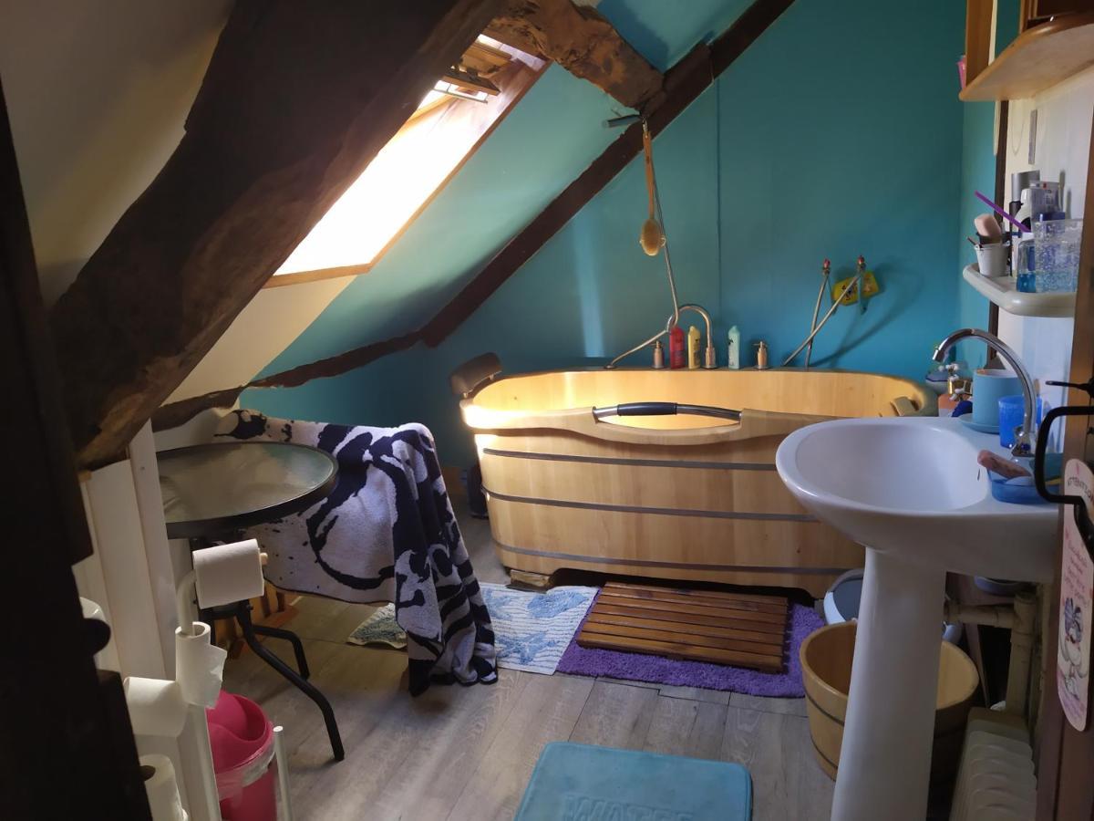 Maison En Granit Bleue Lanhelin Bagian luar foto